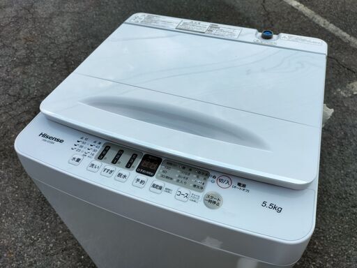 Hisense 全自動洗濯機 HW-E5504 5.5kg 2021年製 J09094