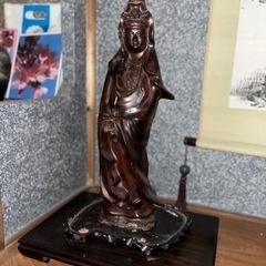 【ネット決済・配送可】銅製の仏像