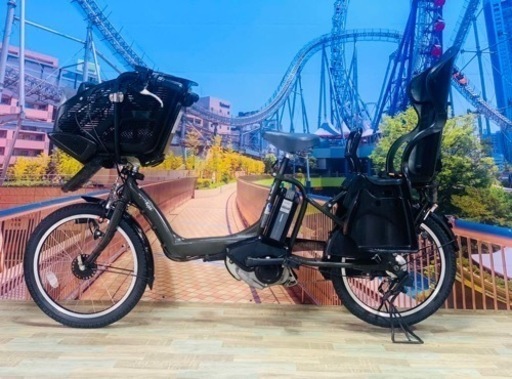 ❷4393 新品長生き8.9A 新品日本製タイヤ　3ヶ月保証　子供乗せ電動自転車　YAMAHA