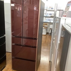 冷蔵庫 6ドア R-XG5600H 555L クリスタルブラウン 冷蔵庫 6ドア R-XG5600H 555L クリスタルブラウン R-XG5600H：日立の家電品