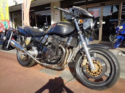 NO.4468　イナズマ４００　油冷４サイクル４気筒４００ｃｃ　ステンレスマフラー　オーリンズサス　フェンダーレス　ビキニカウル　ガンメタリック　 ☆彡