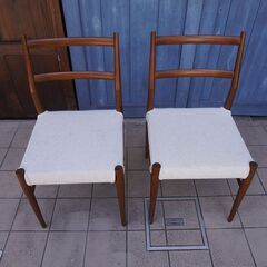 ACTUS(アクタス)で取り扱われていた飛騨の家具メーカーnissin(日進木工)のNatural Basic(ナチュラルベーシック)BSC-502 ナラ材 ダイニングチェア/カバーリング 2脚セットCI227