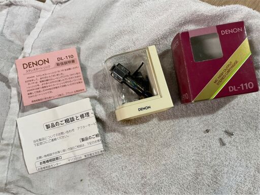 921き　レコードプレーヤーカードリッジ　ジャンク品　DENON　DL-110　取扱説明書あり