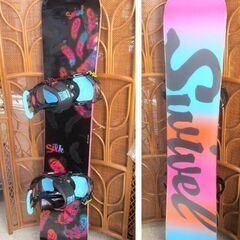 SWIVEL Silk 146 スノーボード SALOMONバインディング&CSBケース付き 