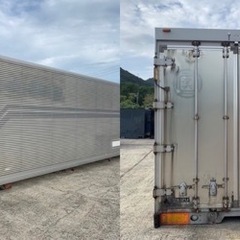 No.653 アルミバン 10ｔ 車 大型  アルミ 箱 バイク 倉庫 トラック コンテナ 米 保管庫 物置 DIY