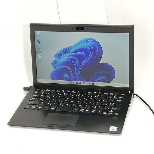 保証付 日本製 高速SSD 11.6型 軽量 ノートパソコン SONY VJPF11C12N 中古美品 第7世代Core i5 8GB 無線 Webカメラ Windows11 Office