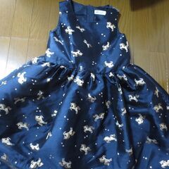 ドレス　H＆M　サイズ140　紺色