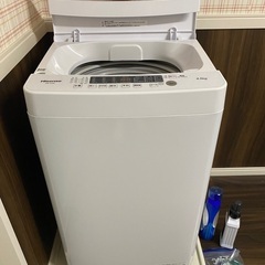 2022.4購入品　ハイセンス 全自動 洗濯機 4.5kg ホワ...