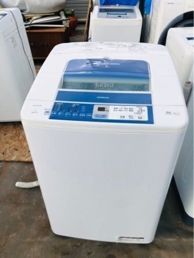 配送可能　日立 HITACHI BW-7PV-　 [全自動洗濯機（7.0kg） ブルー ビートウォッシュ]