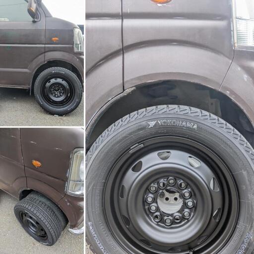 軽トラ、軽バン鉄ホイール付きスタッドレスタイヤ 4本 楽天市場】軽