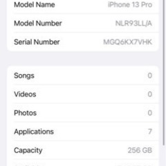 iPhone 13 Pro 256GB アメリカ版 交換未使用品 シエラブルー シャッター無音 ミリ波対応
