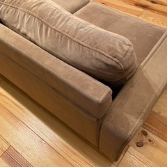 大幅値下げ】Moss 2人掛 コーデュロイ ソファ ブラウン ナチュラル