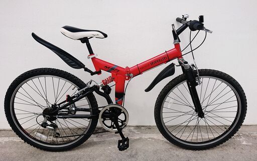 【最終値下げ】MyPallas M-671 Rosso Edition. 折りたたみ　フルサスペンション　マウンテンバイク