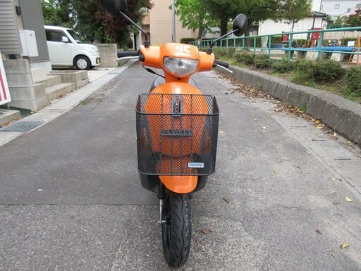 レッツ4　前後タイヤ新品☆　年末12月迄保険残り有　オレンジ　スズキ　4スト　FI　原付　インジェクション