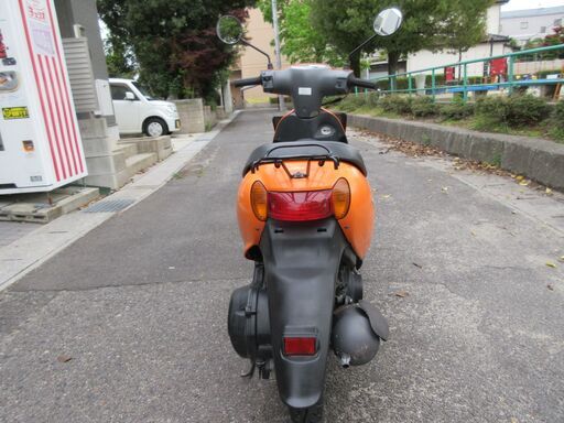 レッツ4　前後タイヤ新品☆　年末12月迄保険残り有　オレンジ　スズキ　4スト　FI　原付　インジェクション レッツ4 前後タイヤ新品☆ 年末12月迄保険残り有 オレンジ スズキ 4