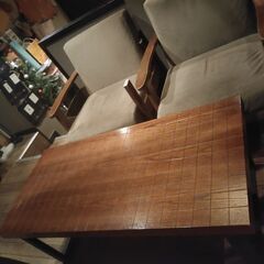 【ネット決済】ローテーブル　ダイニングテーブル　椅子andソファ...