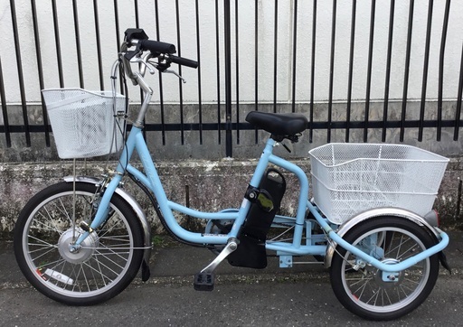 ミムゴ　電動アシスト三輪車　バッテリー２個付 整備・美品車＞ミムゴ・電動アシスト三輪自転車・バッテリー5.8ah