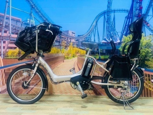 4399 長生き8.9A新品日本製タイヤ　20インチ　子供乗せ電動自転車　3ヶ月保証