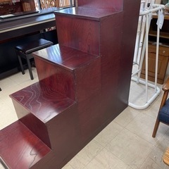 ★434 『大幅値下げ！』和風階段箪笥 筑後民芸家具 アンティーク調 古風 日本 ジャパニーズ 木製【リサイクルマート鹿児島宇宿店】