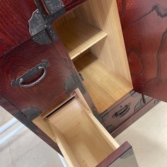 ★434 『大幅値下げ！』和風階段箪笥 筑後民芸家具 アンティーク調 古風 日本 ジャパニーズ 木製【リサイクルマート鹿児島宇宿店】