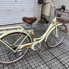 26インチ自転車】美品❗️6段変速 LEDオートライト付き 若林自転車 浜大津