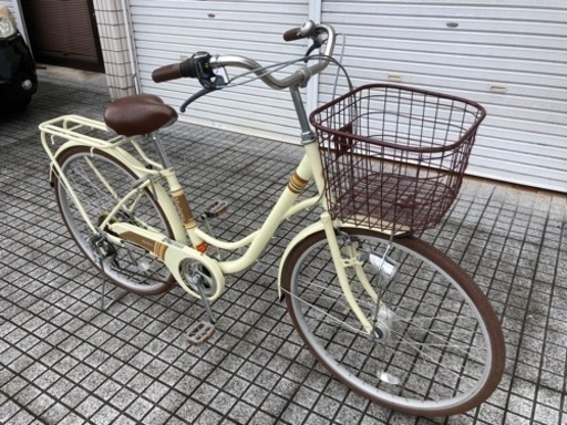 26インチ自転車】美品❗️6段変速 LEDオートライト付き 若林自転車 