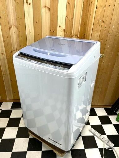 HITACHI 全自動洗濯機 BW-8WV 2015年製　ビートウォッシュ　大型　8.0kg ホワイト