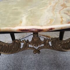 アンティーク家具　オニキス大理石　テーブル