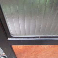 ガラス戸4枚　ケヤキ　昭和レトロ　状態良し