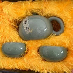 中国上海産　中国茶ポットと茶碗2こセット