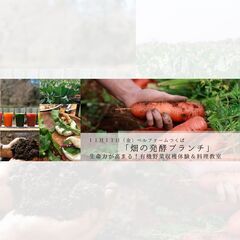 「畑の発酵ブランチ」生命力が高まる！有機野菜収穫体験＆料理教室（...