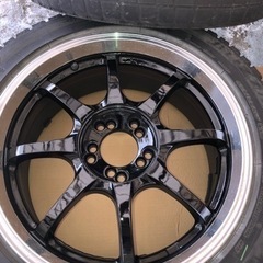 深リム17インチ ホイール 4本 5穴100-114.3マルチ
