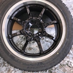 深リム17インチ ホイール 4本 5穴100-114.3マルチ