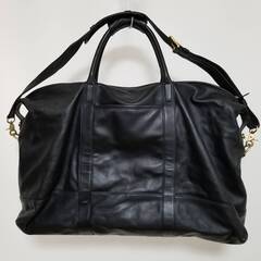 値下げ！【 COACH 】レザーBlack Big Boston Bag〔美品〕
