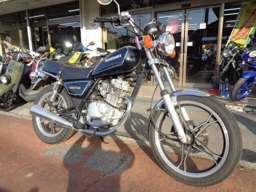 NO.4488　ＧＮ１２５Ｈ　空冷4サイクル単気筒エンジン　ギヤポジションインジケーター　リヤキャリア付き　ブラック　☆彡