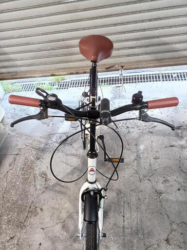 自転車中古折り畳み ARCHNESS 外装6段変速 ライト付き タイヤ20インチ