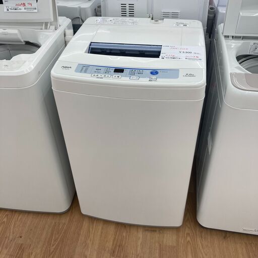 ★180日間長期保証★ アクア 全自動洗濯機 AQW-S60E 6.0kg 年式2017年 動作確認／クリーニング済み KJ887