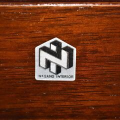 【ヤ取終了7/1】≪zy703≫良品 ナガノインテリア イギリス アンティーク調 ハイバック ダイニングチェア 6脚セット 飾鋲 40918-03