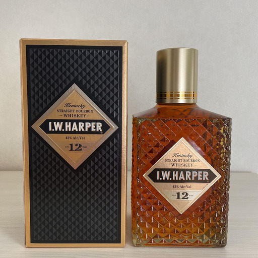 終売 I.W.HARPER 12年 未開封 バーボン ウイスキー-