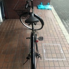 27インチ　外装6段変速　ledライト　音鳴りにくいローラーブレーキ　カーキ色 27インチ 外装6段変速 ledライト 音鳴りにくいローラーブレーキ カーキ色