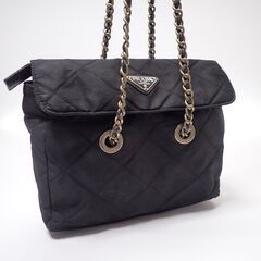 AA917 プラダ キルティング ナイロン チェーン ショルダーバッグ AA917 プラダ キルティング ナイロン チェーン ショルダーバッグ