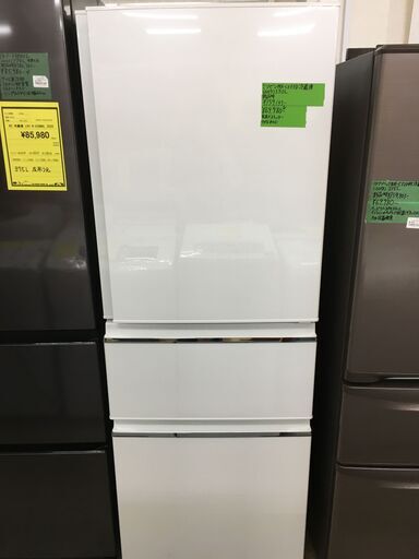 値下げしました!! 三菱電機 MITSUBISHI ELECTRIC 冷蔵庫 MR-CX33D-W 2020年製 大型冷蔵庫 330L 右開き 3ドア CXシリーズ パールホワイト 自動製氷機能 高年式 大容量 ファミリータイプ クリーニング済 堺市 石津