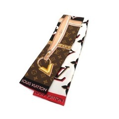 LOUIS VUITTON ルイ・ヴィトン　M76733 スカーフ　新品同様　ホワイト・ネイビー　正規品