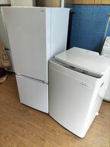 只今、商談中となっております。新生活家電お買い得セットNo⑦ ワールプールジャパン ＹＲＺ-Ｆ15Ｊ 2ドアノンフロン冷凍冷蔵庫　156Ｌ　2022年製・ツインバード（TWINBIRD）KWM-EC55型 全自動洗濯機 5.5K 2019年製 2点セット！！