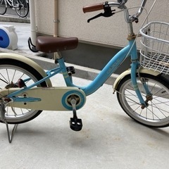 【取引中】子供用自転車　16インチ　水色