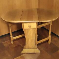 【ネット決済】折りたたみ 楕円形 木製 テーブル