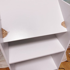 木製　三段　本棚　カラーボックス