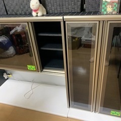 家具　傷なし食器棚の組み合わせ　キッチン収吶