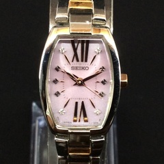 SEIKO セイコー ピンク文字盤 レディースソーラー クォーツ 限定品 4P