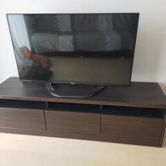 10月10日まで直接引き取り限定　42インチ　LG　LEDLCDカラーテレビ　と　テレビ台